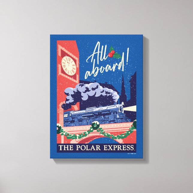 Lienzo El Polar Express - ¡Todos a bordo! (Anverso)