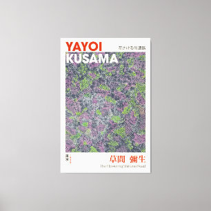 Lienzo El Poster de la Exposición Yayoi Kusama, el Shin 