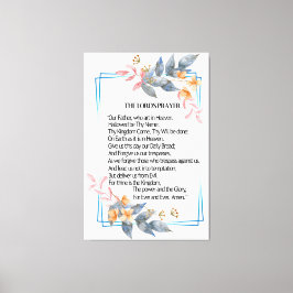 Lienzo El Poster de la oración del Señor