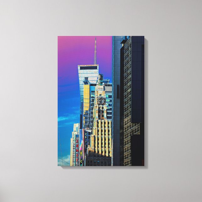 Lienzo El Poster del edificio principal de la ciudad de N (Anverso)