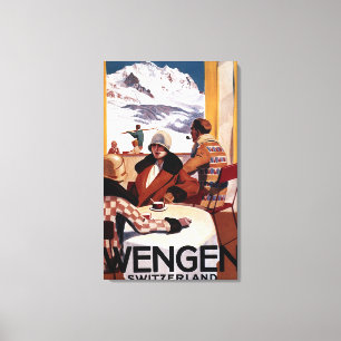 Lienzo El poster promocional del club en declive