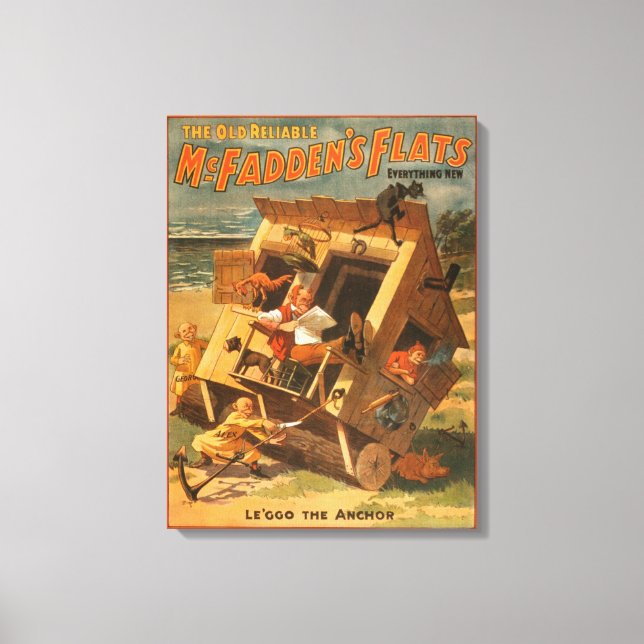 Lienzo El Poster teatral de McFadden (Anverso)