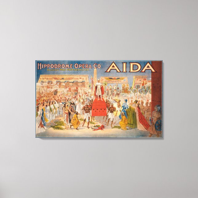Lienzo El Poster teatral Espectáculo Aida (Anverso)
