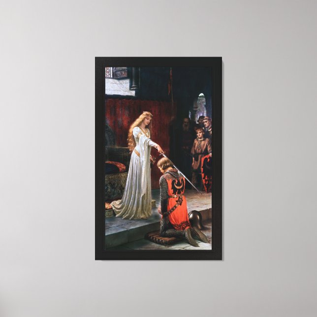 Lienzo El premio de Edmund Blair Leighton (Anverso)