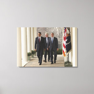 Lienzo El Presidente Barack Obama y los ex presidentes
