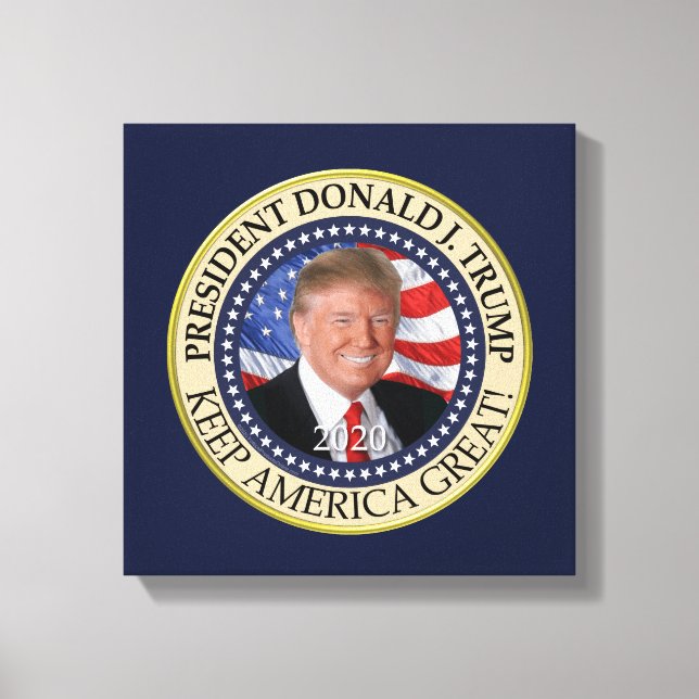 Lienzo El presidente Donald Trump 2020 hace grande a Esta (Anverso)