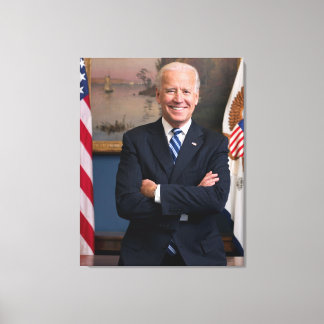 Lienzo El presidente estadounidense Joe Biden como senado