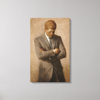 Lienzo El presidente estadounidense John Kennedy Retrato 