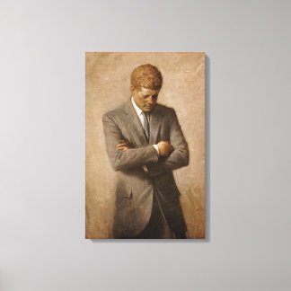 Lienzo El presidente estadounidense John Kennedy Retrato 
