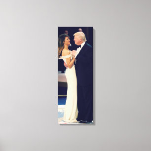 Lienzo El presidente Trump y los bailes de Melania