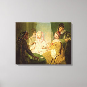 Lienzo El prestidigitador, 1720-25