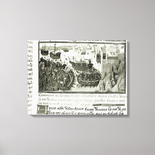 Lienzo El primer ataque a los neumáticos (Anverso)