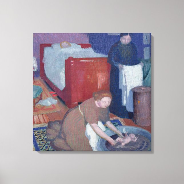 Lienzo El primer baño, c.1899 (Anverso)