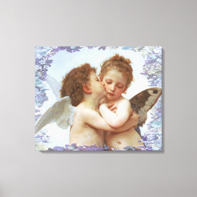 Lienzo EL PRIMER BESO, C.1873 William Bourgeau (Anverso)