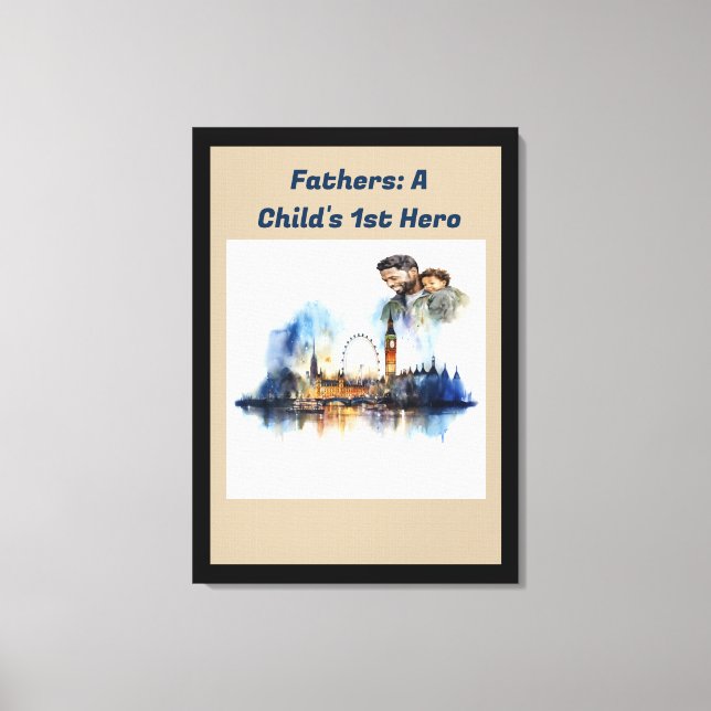 Lienzo El primer héroe de un niño (Anverso)