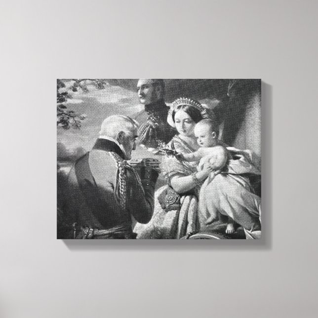 Lienzo El primero de mayo de 1851, grabado por Werner (Anverso)