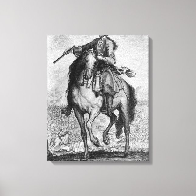 Lienzo El Príncipe Charles Edward Stuart en la batalla (Anverso)