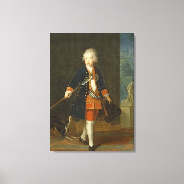 Lienzo El príncipe heredero Federico II (Anverso)