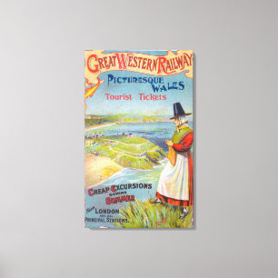 Lienzo El promo de Great Western Railray viaja a País de