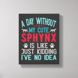 Lienzo El propietario canadiense de Sfinx Sairless Sphynx