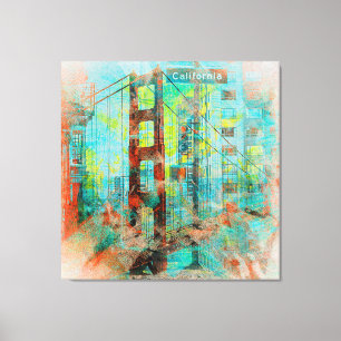Lienzo El puente amoroso de California en San Francisco