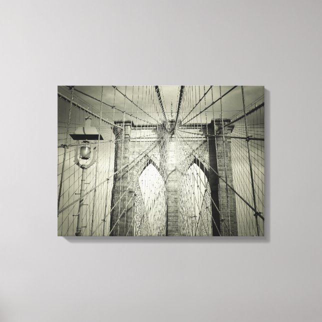 Lienzo El puente de Brooklyn (Anverso)