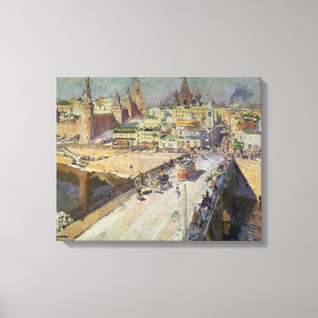 Lienzo El puente del río Moskva, 1914 (Anverso)