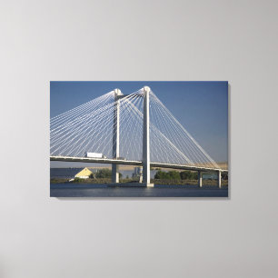 Lienzo El puente Ed Hendler atraviesa el río Columbia