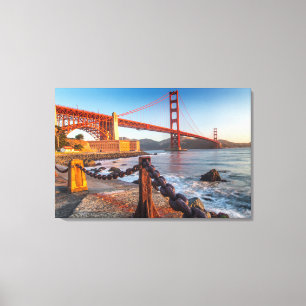 Lienzo El puente Golden Gate desde Fort Point