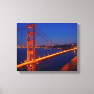 Lienzo El puente icónico con San Francisco