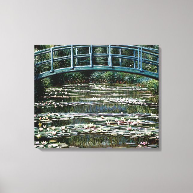 Lienzo El puente japonés (Anverso)