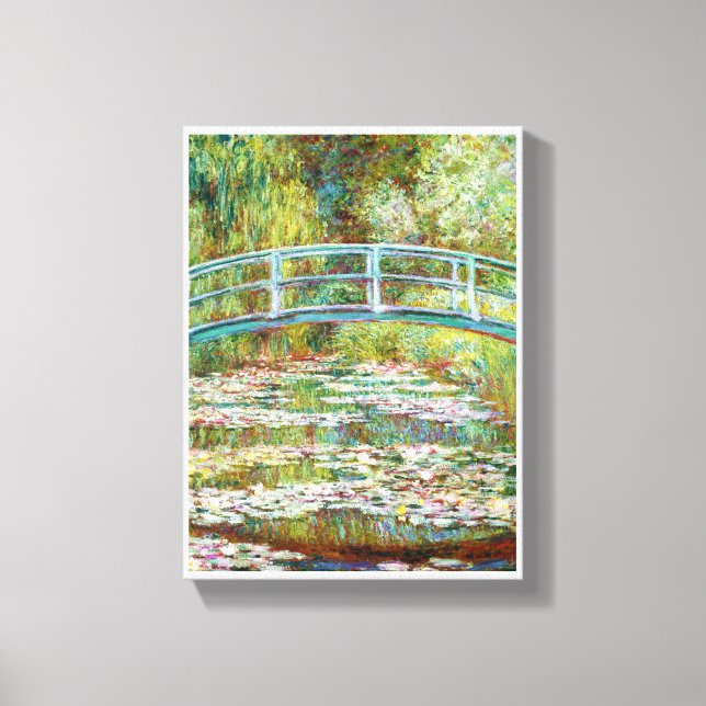 Lienzo El puente japonés Claude Monet de 1899 (Anverso)