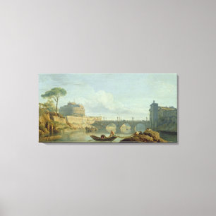 Lienzo El puente y el castillo Sant'Angelo, 1745