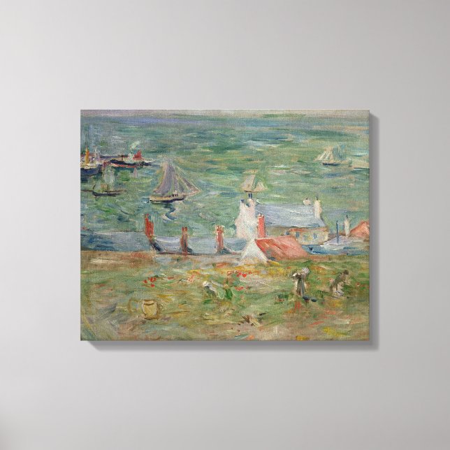 Lienzo El puerto de Gorey en Jersey, 1886 (Anverso)