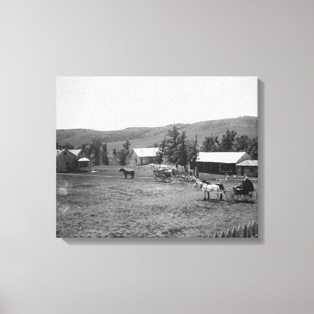 Lienzo El rancho Haylie, condado de Crook, Wyoming, c.189 (Anverso)