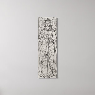 Lienzo El Recumbant Eleanor de Aquitania