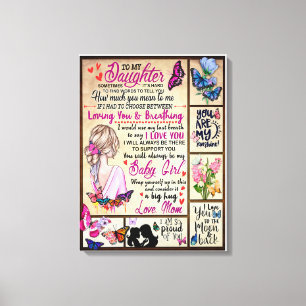 Lienzo El regalo de mamá para su hija - a mi hija
