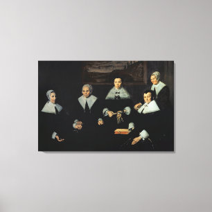 Lienzo El Regentesses del Almhouse de los viejos hombres,