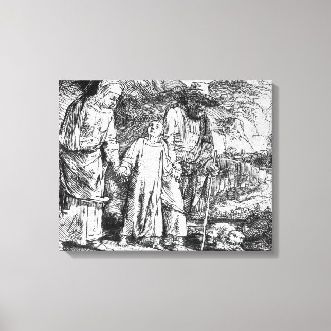 Lienzo El regreso de Egipto, o Jesucristo (Anverso)