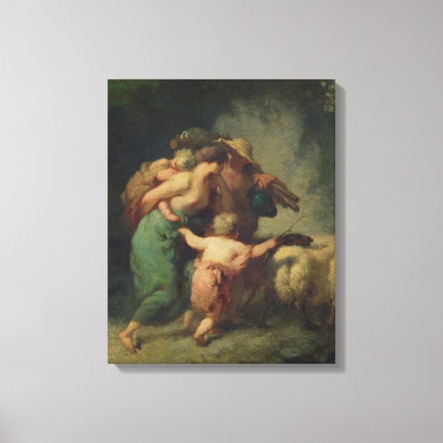 Lienzo El regreso de la bandada (Anverso)