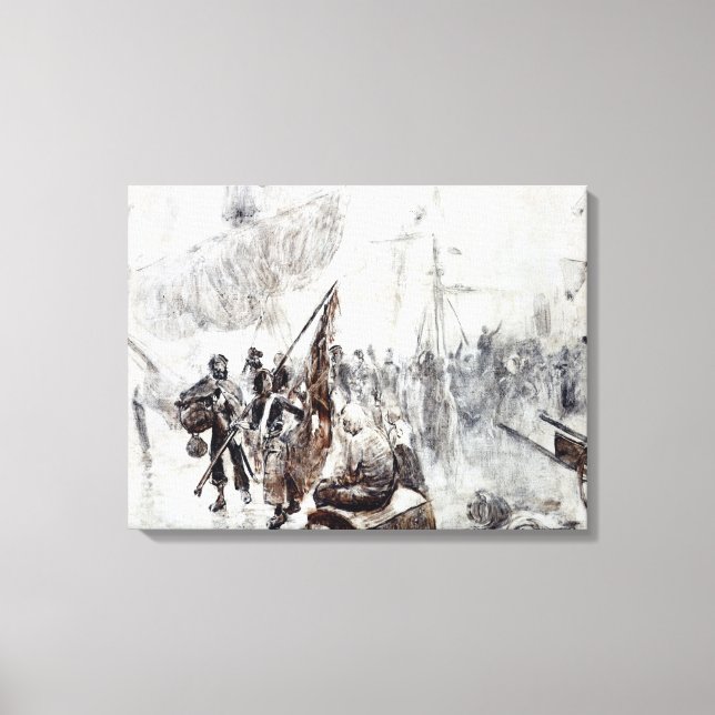 Lienzo El regreso de los corsarios (Anverso)