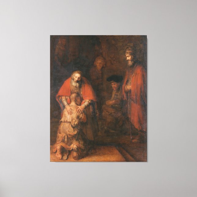 Lienzo El regreso del hijo pródigo Rembrandt (Anverso)