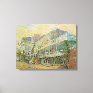 Lienzo El restaurante de la Sirene de Asnieres - van Gogh