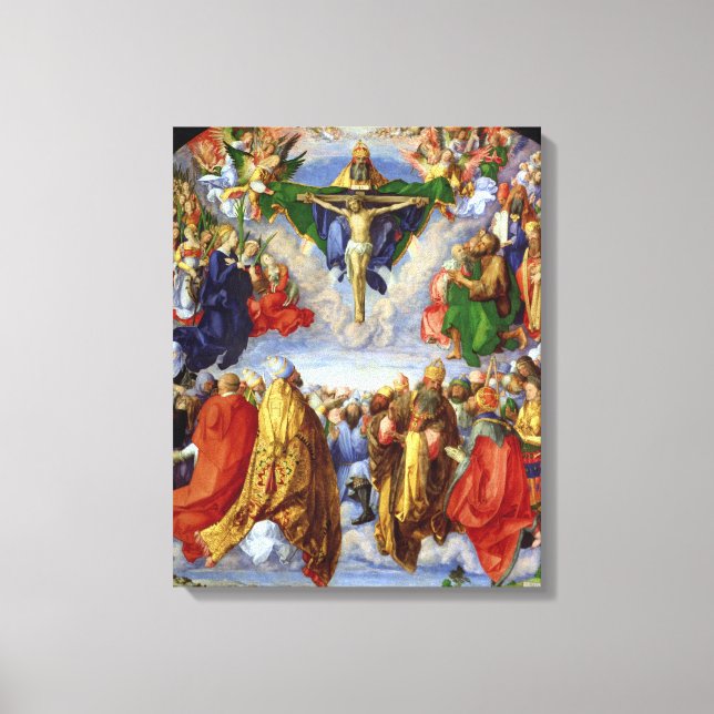 Lienzo El retablo del Landauer, Día de Todos los Santos,  (Anverso)