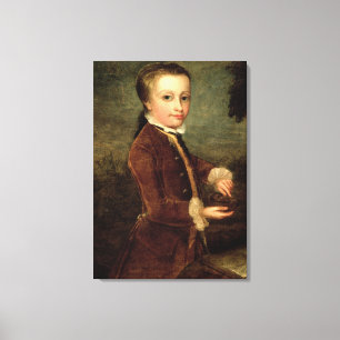 Lienzo El retrato de Wolfgang Amadeus Mozart envejeció