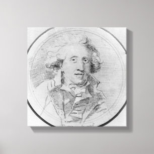Lienzo El retrato supuso ser Jean-Honore Fragonard