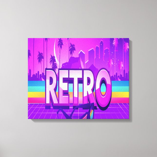 Lienzo El RETRO es mi cosa (Anverso)