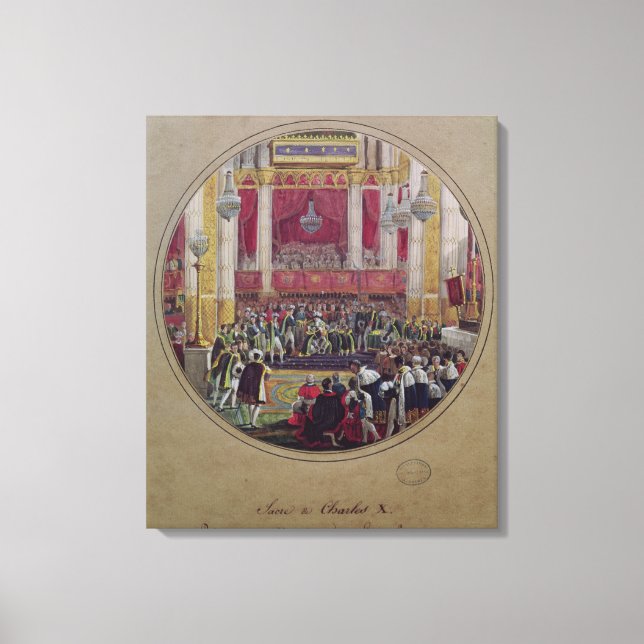 Lienzo El Rey Carlos X recibe a los Caballeros (Anverso)