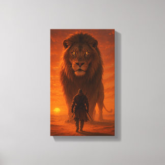Lienzo El Rey de los Leones