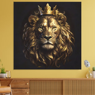 Lienzo ¡El Rey! El León de Oz no tan cobarde
